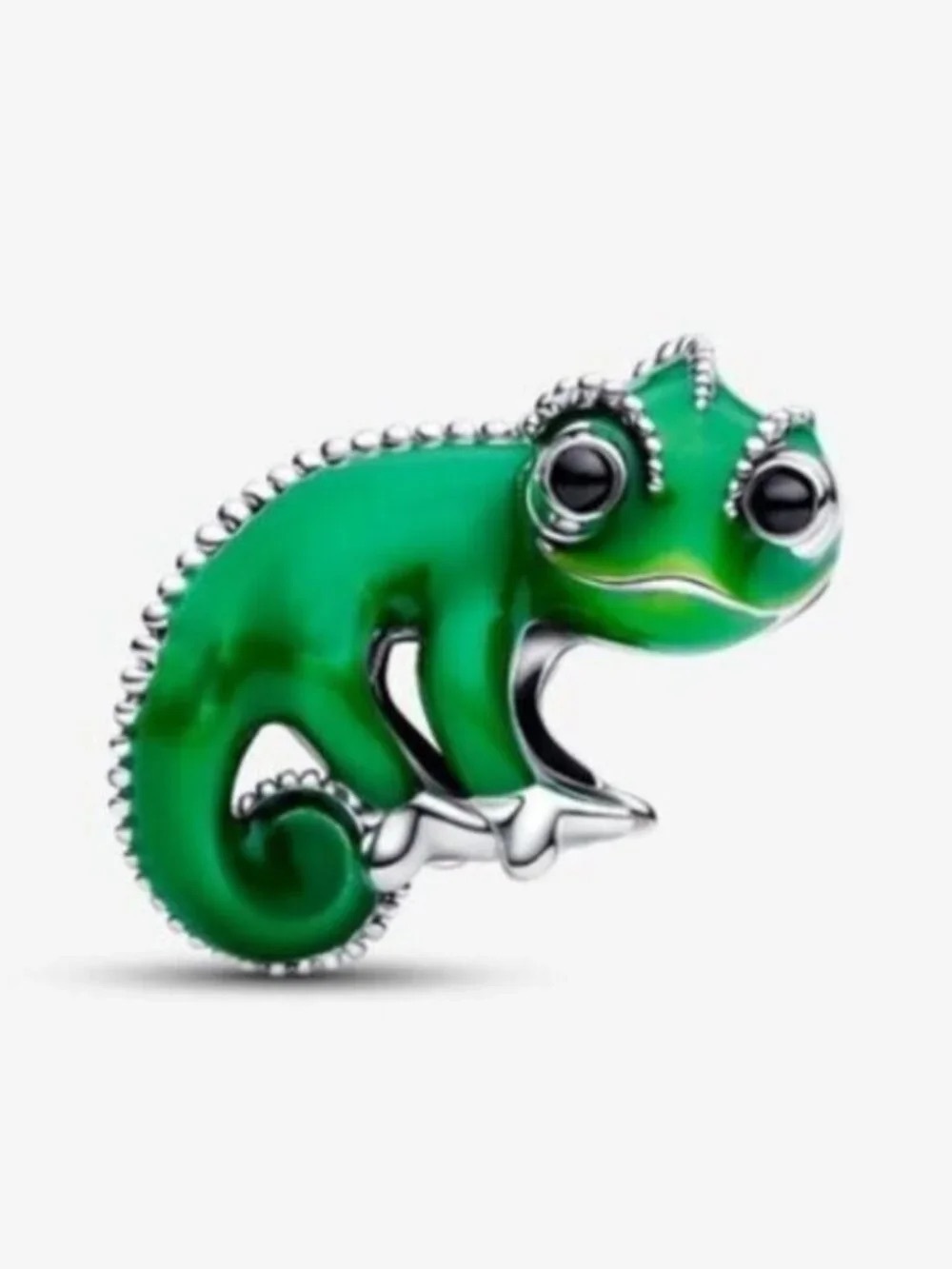 Pandora Green Enamel Chameleon Charm